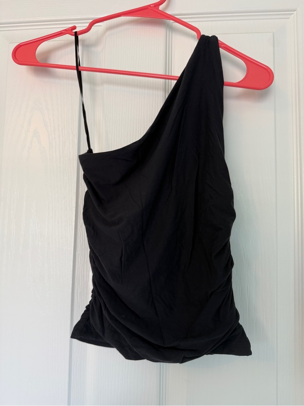 Abercrombie & Fitch One-Shoulder Black Tank Top